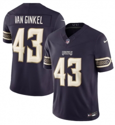 Men Minnesota Vikings  43 Andrew Van Ginkel Deep Purple 2026 F U S E  Rivalries Collection Limited Stitched Football Jersey