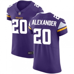 Men Nike Vikings #20 Mackensie Alexander Purple Team Color Stitched NFL Vapor Untouchable Elite Jersey Men Nike Vikings #20 Mackensie Alexander Purple Team Color Stitched NFL Vapor Untouchable Elite Jersey