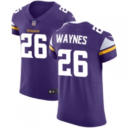 Men Nike Vikings #26 Trae Waynes Purple Team Color Stitched NFL Vapor Untouchable Elite Jersey Men Nike Vikings #26 Trae Waynes Purple Team Color Stitched NFL Vapor Untouchable Elite Jersey