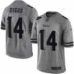 Mens Nike Minnesota Vikings 14 Stefon Diggs Limited Gray Gridiron NFL Jersey Mens Nike Minnesota Vikings 14 Stefon Diggs Limited Gray Gridiron NFL Jersey