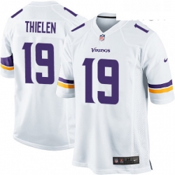 Mens Nike Minnesota Vikings 19 Adam Thielen Game White NFL Jersey Mens Nike Minnesota Vikings 19 Adam Thielen Game White NFL Jersey