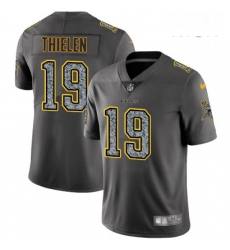 Mens Nike Minnesota Vikings 19 Adam Thielen Gray Static Vapor Untouchable Limited NFL Jersey