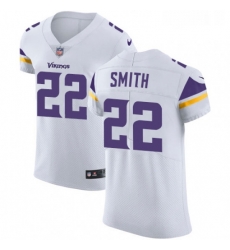 Mens Nike Minnesota Vikings 22 Harrison Smith White Vapor Untouchable Elite Player NFL Jersey