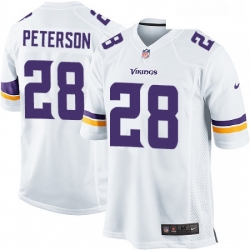 Mens Nike Minnesota Vikings 28 Adrian Peterson Game White NFL Jersey Mens Nike Minnesota Vikings 28 Adrian Peterson Game White NFL Jersey