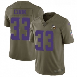 Mens Nike Minnesota Vikings 33 Dalvin Cook Limited Olive 2017 Salute to Service NFL Jersey Mens Nike Minnesota Vikings 33 Dalvin Cook Limited Olive 2017 Salute to Service NFL Jersey