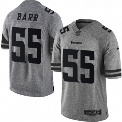 Mens Nike Minnesota Vikings 55 Anthony Barr Limited Gray Gridiron NFL Jersey Mens Nike Minnesota Vikings 55 Anthony Barr Limited Gray Gridiron NFL Jersey