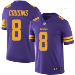 Mens Nike Minnesota Vikings 8 Kirk Cousins Limited Purple Rush Vapor Untouchable NFL Jersey Mens Nike Minnesota Vikings 8 Kirk Cousins Limited Purple Rush Vapor Untouchable NFL Jersey