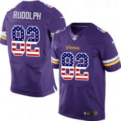 Mens Nike Minnesota Vikings 82 Kyle Rudolph Elite Purple Home USA Flag Fashion NFL Jersey Mens Nike Minnesota Vikings 82 Kyle Rudolph Elite Purple Home USA Flag Fashion NFL Jersey