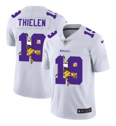 Minnesota Vikings 19 Adam Thielen White Men Nike Team Logo Dual Overlap Limited NFL Jersey