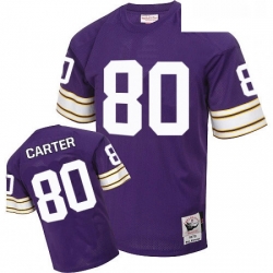 Mitchell And Ness Minnesota Vikings 80 Cris Carter Purple Team Color Authentic Throwback NFL Jersey Mitchell And Ness Minnesota Vikings 80 Cris Carter Purple Team Color Authentic Throwback NFL Jersey
