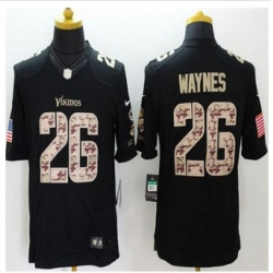 New Minnesota Vikings #26 Trae Waynes Black Men's Stitched NFL Limited Salute to Service Jersey New Minnesota Vikings #26 Trae Waynes Black Men's Stitched NFL Limited Salute to Service Jersey