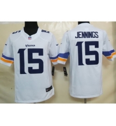 Nike Minnesota Vikings 15 Greg Jennings White Limited NFL Jersey