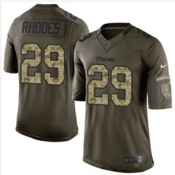 Nike Minnesota Vikings #29 Xavier Rhodes Green Men 27s Stitched NFL Limited Salute to Service Jersey Nike Minnesota Vikings #29 Xavier Rhodes Green Men 27s Stitched NFL Limited Salute to Service Jersey