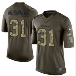 Nike Minnesota Vikings #31 Jerick McKinnon Green Men 27s Stitched NFL Limited Salute to Service Jersey Nike Minnesota Vikings #31 Jerick McKinnon Green Men 27s Stitched NFL Limited Salute to Service Jersey