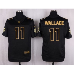 Nike Vikings #11 Mike Wallace Black Mens Stitched NFL Elite Pro Line Gold Collection Jersey Nike Vikings #11 Mike Wallace Black Mens Stitched NFL Elite Pro Line Gold Collection Jersey