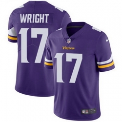 Nike Vikings #17 Kendall Wright Purple Team Color Mens Stitched NFL Vapor Untouchable Limited Jersey Nike Vikings #17 Kendall Wright Purple Team Color Mens Stitched NFL Vapor Untouchable Limited Jersey