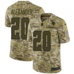 Nike Vikings #20 Mackensie Alexander Camo Mens Stitched NFL Limited 2018 Salute To Service Jersey Nike Vikings #20 Mackensie Alexander Camo Mens Stitched NFL Limited 2018 Salute To Service Jersey