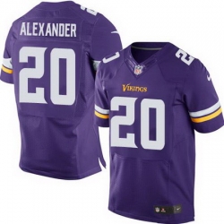 Nike Vikings #20 Mackensie Alexander Purple Team Color Mens Stitched NFL Elite Jersey Nike Vikings #20 Mackensie Alexander Purple Team Color Mens Stitched NFL Elite Jersey