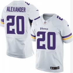 Nike Vikings #20 Mackensie Alexander White Mens Stitched NFL Elite Jersey Nike Vikings #20 Mackensie Alexander White Mens Stitched NFL Elite Jersey