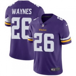 Nike Vikings #26 Trae Waynes Purple Team Color Mens Stitched NFL Vapor Untouchable Limited Jersey Nike Vikings #26 Trae Waynes Purple Team Color Mens Stitched NFL Vapor Untouchable Limited Jersey