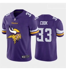 Nike Vikings 33 Dalvin Cook Purple Team Big Logo Vapor Untouchable Limited Jersey