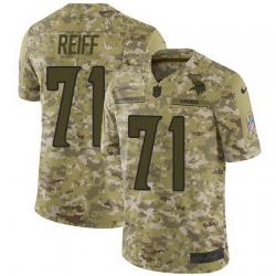 Nike Vikings #71 Riley Reiff Camo Mens Stitched NFL Limited 2018 Salute To Service Jersey Nike Vikings #71 Riley Reiff Camo Mens Stitched NFL Limited 2018 Salute To Service Jersey