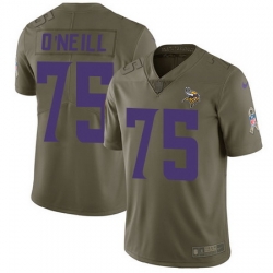 Nike Vikings #75 Brian O Neill Olive Mens Stitched NFL Limited 2017 Salute To Service Jersey Nike Vikings #75 Brian O Neill Olive Mens Stitched NFL Limited 2017 Salute To Service Jersey