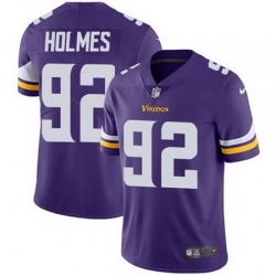 Nike Vikings #92 Jalyn Holmes Purple Team Color Mens Stitched NFL Vapor Untouchable Limited Jersey Nike Vikings #92 Jalyn Holmes Purple Team Color Mens Stitched NFL Vapor Untouchable Limited Jersey