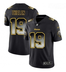 Vikings 19 Adam Thielen Black Men Stitched Football Vapor Untouchable Limited Smoke Fashion Jersey