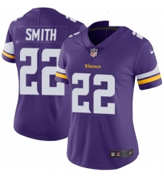 Womens Nike Minnesota Vikings 22 Harrison Smith Purple Team Color Vapor Untouchable Limited Player NFL Jersey