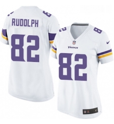 Womens Nike Minnesota Vikings 82 Kyle Rudolph Game White NFL Jersey