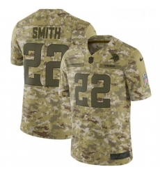 Youth Nike Minnesota Vikings 22 Harrison Smith Limited Camo 2018 Salute to Service NFL Jersey