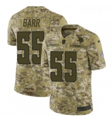 Youth Nike Minnesota Vikings 55 Anthony Barr Limited Camo 2018 Salute to Service NFL Jersey