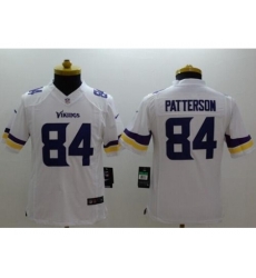 Youth Nike Minnesota Vikings 84 Cordarrelle Patterson White Stitched NFL Limited Jersey