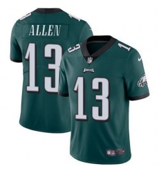 Men Philadelphia Eagles 13 Devon Allen Green Vapor Untouchable Limited Stitched Jersey