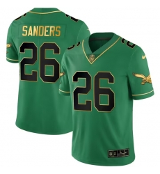 Men Philadelphia Eagles 26 Miles Sanders Green black Vapor Untouchable Limited Stitched Football Jersey