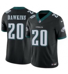 Men Philadelphia Eagles Brian Dawkins #20 Black F U S E Stitched NFL Jersey