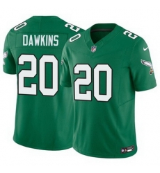 Men Philadelphia Eagles Brian Dawkins #20 Green Vapor Limited Stitched NFL Jersey