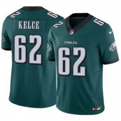 Men Philadelphia Eagles Jason Kelce #62 Green F U S E Stitched NFL Jersey