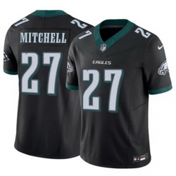 Men Philadelphia Eagles Quinyon Mitchell #27 Black F U S E Stitched NFL Jersey