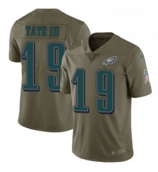 Mens Nike Philadelphia Eagles 19 Golden Tate III Limited Olive 2017 Salute to Service NFL Jersey