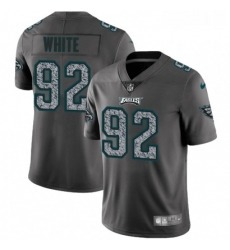 Mens Nike Philadelphia Eagles 92 Reggie White Gray Static Vapor Untouchable Limited NFL Jersey