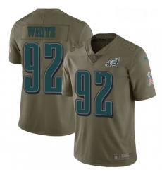 Mens Nike Philadelphia Eagles 92 Reggie White Limited Olive 2017 Salute to Service NFL Jersey