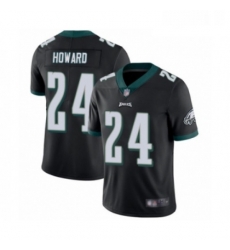 Mens Philadelphia Eagles 24 Jordan Howard Black Alternate Vapor Untouchable Limited Player Football Jersey