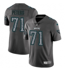 Nike Eagles #71 Jason Peters Gray Static Mens NFL Vapor Untouchable Game Jersey