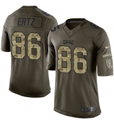 Nike Eagles #86 Zach Ertz Green Mens Stitched NFL Limited 2015 Salute To Service Jersey