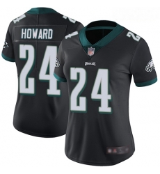 Eagles #24 Jordan Howard Black Alternate Women Stitched Football Vapor Untouchable Limited Jersey