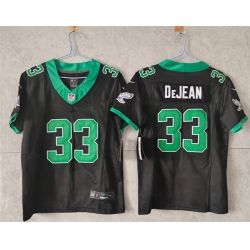 Women Philadelphia Eagles 33 Cooper DeJean Black Throwback F U S E  Vapor Untouchable Limited Stitched Football Jersey 