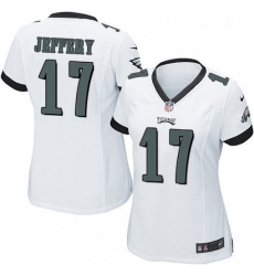 Womens Nike Philadelphia Eagles 17 Alshon Jeffery Game White NFL Jersey