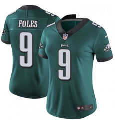 Womens Nike Philadelphia Eagles 9 Nick Foles Midnight Green Team Color Vapor Untouchable Limited Player NFL Jersey